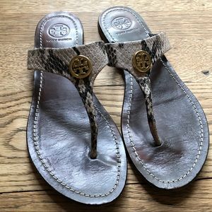 Tory Burch Cameron flip flop thongs sz 7 VGUC